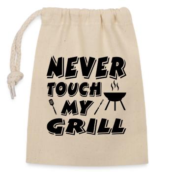 Griller - Sac cadeau en coton avec cordon (14 x 20 cm) - nature - Devant
