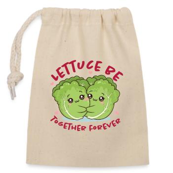 Salad Love Duo Forever - Closable cotton gift bag (14x20cm) - nature - Front