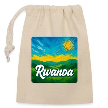 Ruanda – Die grüne Schönheit Afrikas - Verschließbarer Geschenkbeutel aus Baumwolle (14x20cm) - Natur - Vorne