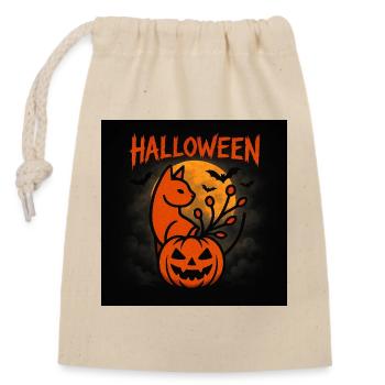 Findu Fashion - Closable cotton gift bag (14x20cm) - nature - Front