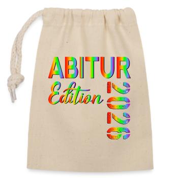 RAINBOW HIGH SCHOOL GRADUATION 2026 - Closable cotton gift bag (14x20cm) - nature - Front