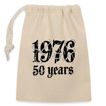 Est1993 59 Years Barbed Wire - Closable cotton gift bag (14x20cm) - nature - Front