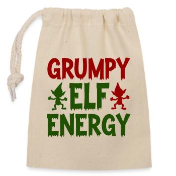 Grumpy Elf Energy Grumpy Imp - Closable cotton gift bag (14x20cm) - nature - Front