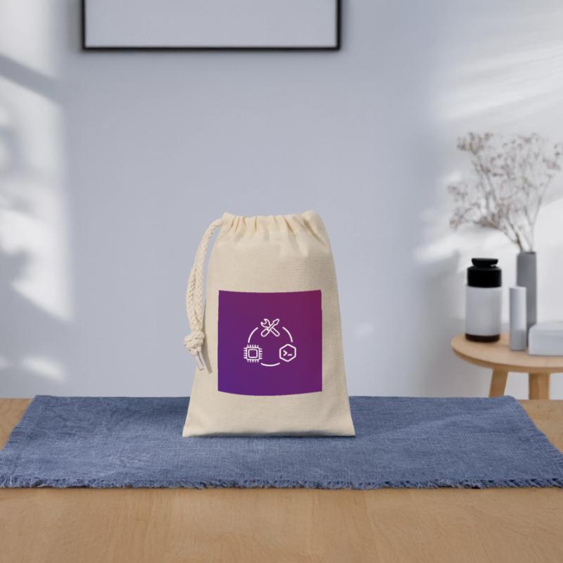 TechKreis Chip Code Werkzeug Verschließbarer Geschenkbeutel aus Baumwolle (14x20cm)