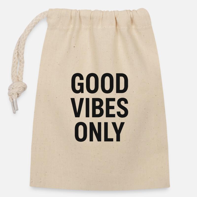 Only Tee - Sac cadeau en coton avec cordon (14 x 20 cm) - nature