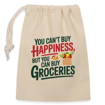 Passionné de nutrition et professionnel fier de la diététicienne - Sac cadeau en coton avec cordon (14 x 20 cm) - nature - Devant