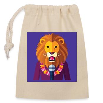 HUMAN LION - baby & kids - Sac cadeau en coton avec cordon (14 x 20 cm) - nature - Devant