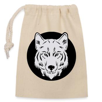 FEELING CLOTHES - THE WOLF - Closable cotton gift bag (14x20cm) - nature - Front