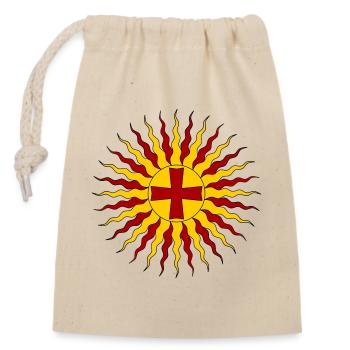 Eternal light of Jesus Christ - Closable cotton gift bag (14x20cm) - nature - Front
