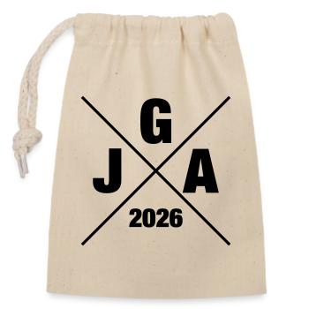 Jga 2026 Enterrement de vie de garçon - Sac cadeau en coton avec cordon (14 x 20 cm) - nature - Devant
