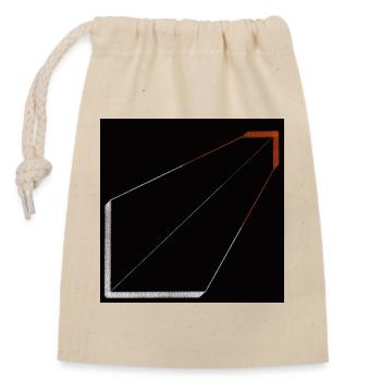 Silent Structure - Closable cotton gift bag (14x20cm) - nature - Front