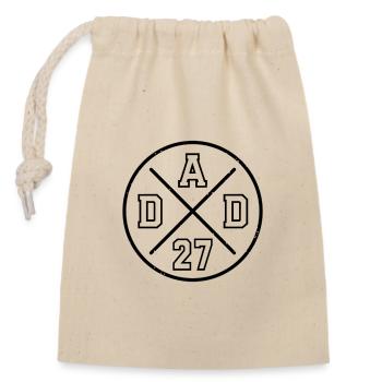 Papa 27 Bébé Papa Cadeau de la fête des pères Papa 2027 - Sac cadeau en coton avec cordon (14 x 20 cm) - nature - Devant