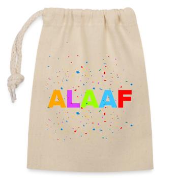 ALAAF, CONFETTI POWER! JECK CARNIVAL COSTUME - Closable cotton gift bag (14x20cm) - nature - Front