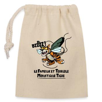 THE FAMOUS TIGER MOSQUITO - Closable cotton gift bag (14x20cm) - nature - Front