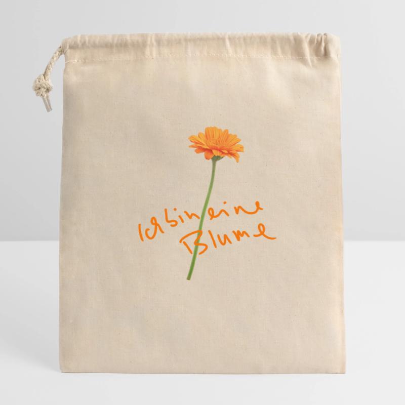 Ich bin eine Blume … geschenkidee Valentinstag  Verschließbarer Geschenkbeutel aus Baumwolle (14x20cm)
