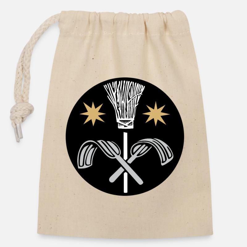 51166_Schornsteinfeger, ramoneur - Sac cadeau en coton avec cordon (14 x 20 cm) - nature