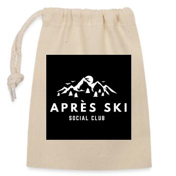 Après Ski Social Club - Closable cotton gift bag (14x20cm) - nature - Front