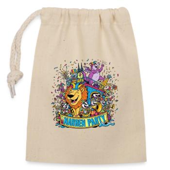Fools' Party - Closable cotton gift bag (14x20cm) - nature - Front