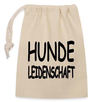canine - Closable cotton gift bag (14x20cm) - nature - Front