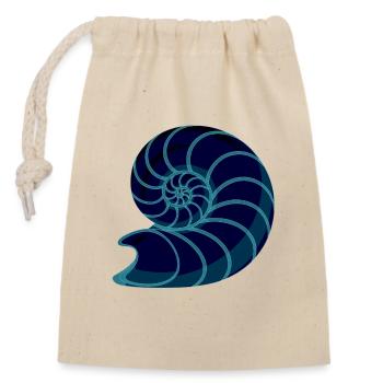 Bunte, Prehistoric - Closable cotton gift bag (14x20cm) - nature - Front