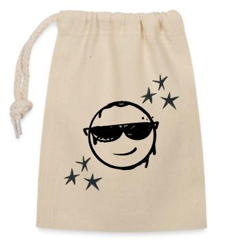 Cool Relax - Closable cotton gift bag (14x20cm) - nature - Front