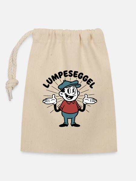 Lumpeseggel - Baden proverb fool dialect - Closable cotton gift bag (14x20cm) - nature