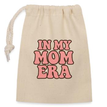 In My Mom Era - Closable cotton gift bag (14x20cm) - nature - Front