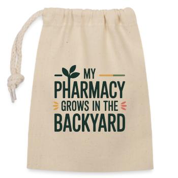 Naturopath My Pharmacy Grows Backyard Professional - Closable cotton gift bag (14x20cm) - nature - Front