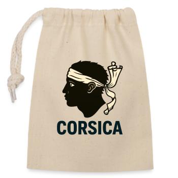 Corsica Moor's Head - Verschließbarer Geschenkbeutel aus Baumwolle (14x20cm) - Natur - Vorne