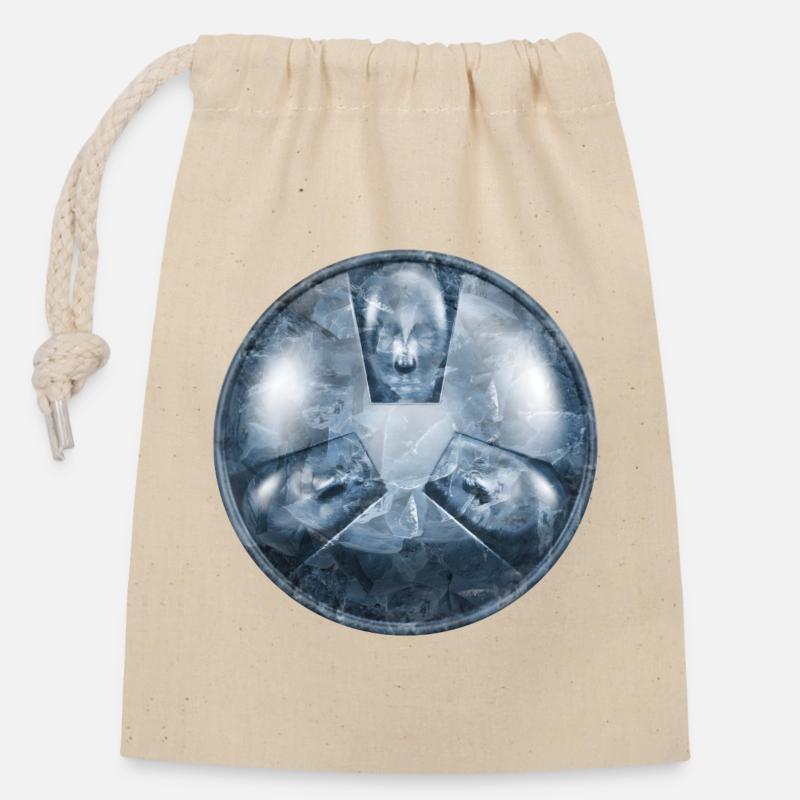 GAPVIS - Closable cotton gift bag (14x20cm) - nature