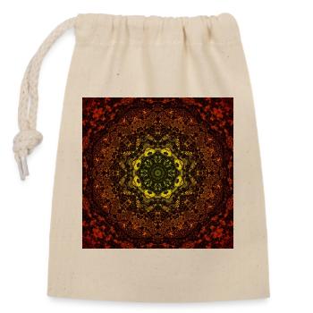 Kaléidoscope Mandala Magie de la Nuit - Sac cadeau en coton avec cordon (14 x 20 cm) - nature - Devant