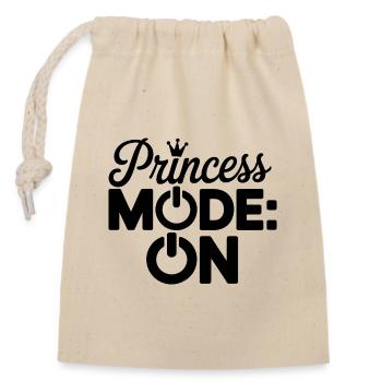 Conception du mode Princesse - Sac cadeau en coton avec cordon (14 x 20 cm) - nature - Devant