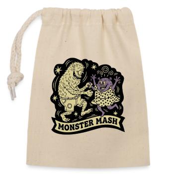 Monster Mash by Skashirts - Closable cotton gift bag (14x20cm) - nature - Front