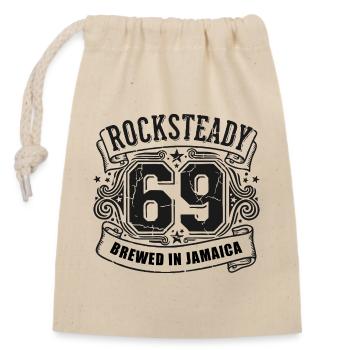 Rocksteady 69 Brewed in Jamaica - Verschließbarer Geschenkbeutel aus Baumwolle (14x20cm) - Natur - Vorne