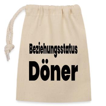 Kebab - Closable cotton gift bag (14x20cm) - nature - Front