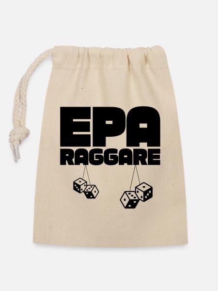 EPA Ragger – Black Dice - Sac cadeau en coton avec cordon (14 x 20 cm) - nature