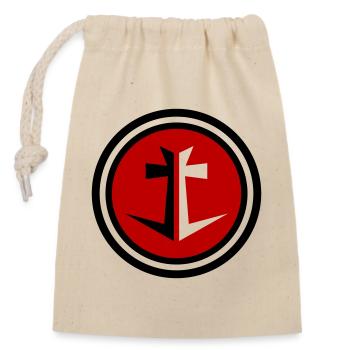 Armoiries du motif ancre - Sac cadeau en coton avec cordon (14 x 20 cm) - nature - Devant