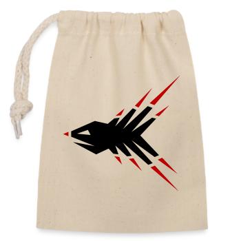 Poisson Éclat - Poisson Fantastique - Sac cadeau en coton avec cordon (14 x 20 cm) - nature - Devant