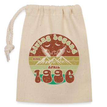 30th Birthday Living Legend since VIN 04/1996 - Closable cotton gift bag (14x20cm) - nature - Front