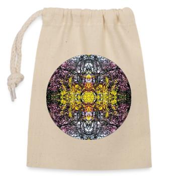 Source du Mandala de la nature dans le parc municipal - Sac cadeau en coton avec cordon (14 x 20 cm) - nature - Devant