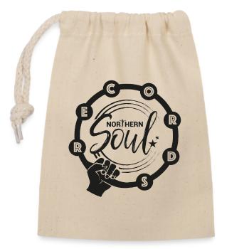 Northern Soul Records - Closable cotton gift bag (14x20cm) - nature - Front