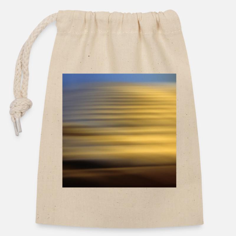 Aineo - Closable cotton gift bag (14x20cm) - nature