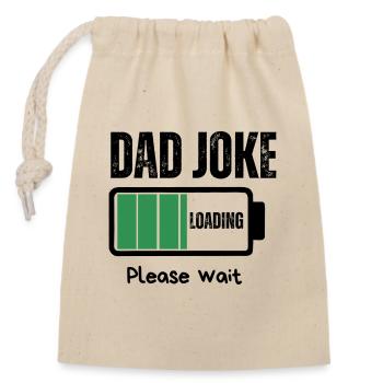 blague de papa - Sac cadeau en coton avec cordon (14 x 20 cm) - nature - Devant