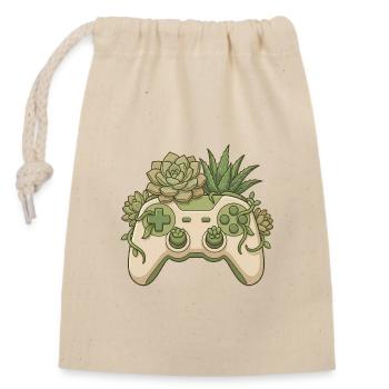 Succulent Controller - Cute Gaming Sticker - Closable cotton gift bag (14x20cm) - nature - Front