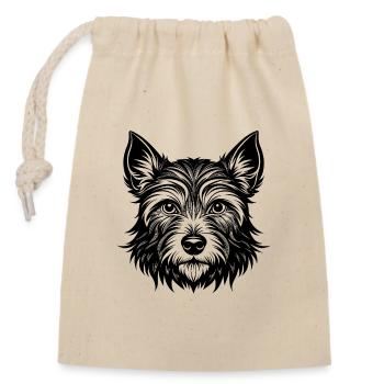 Cairn Terrier - Closable cotton gift bag (14x20cm) - nature - Front
