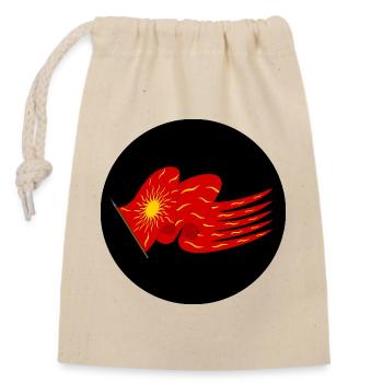 Oriflamme Saint Denis - Sac cadeau en coton avec cordon (14 x 20 cm) - nature - Devant