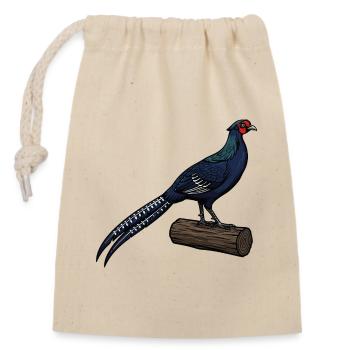 Purple Pheasant Majestic Wilderness - Verschließbarer Geschenkbeutel aus Baumwolle (14x20cm) - Natur - Vorne