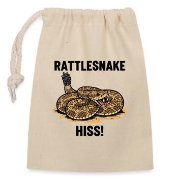 Serpent à Sonnette Venin Danger Rattlesnake Noir - Closable cotton gift bag (14x20cm) - nature - Front