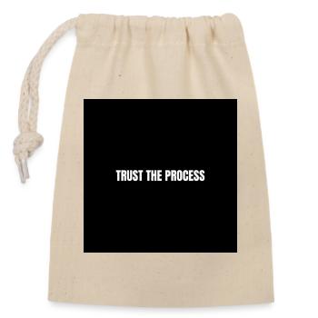 Confidence in the Process - Closable cotton gift bag (14x20cm) - nature - Front