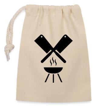 Griller - Sac cadeau en coton avec cordon (14 x 20 cm) - nature - Devant